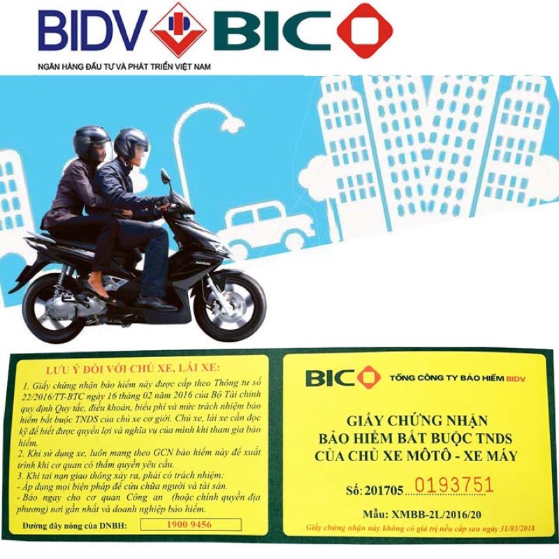 Hình 4: Bảo hiểm xe máy BIDV – BIC