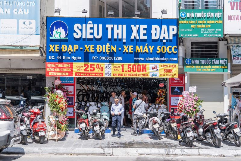 Siêu thị xe đạp có rất nhiều mẫu xe máy phù hợp với học sin