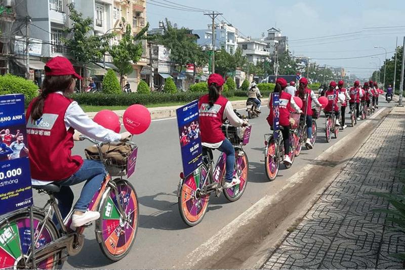 Ý tưởng quảng cáo sản phẩm bằng xe đạp giúp thu hút hàng triệu khách hàng